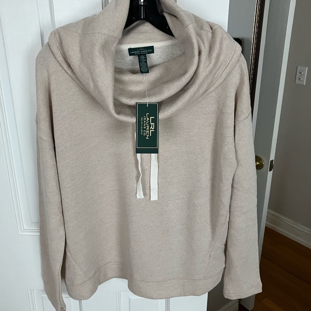 LRL Lauren Jeans Company Cowl Neck Sweater